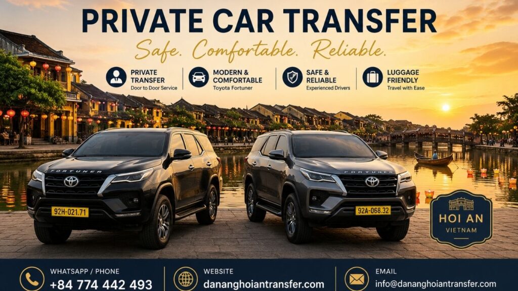 private car from da nang to hoi an