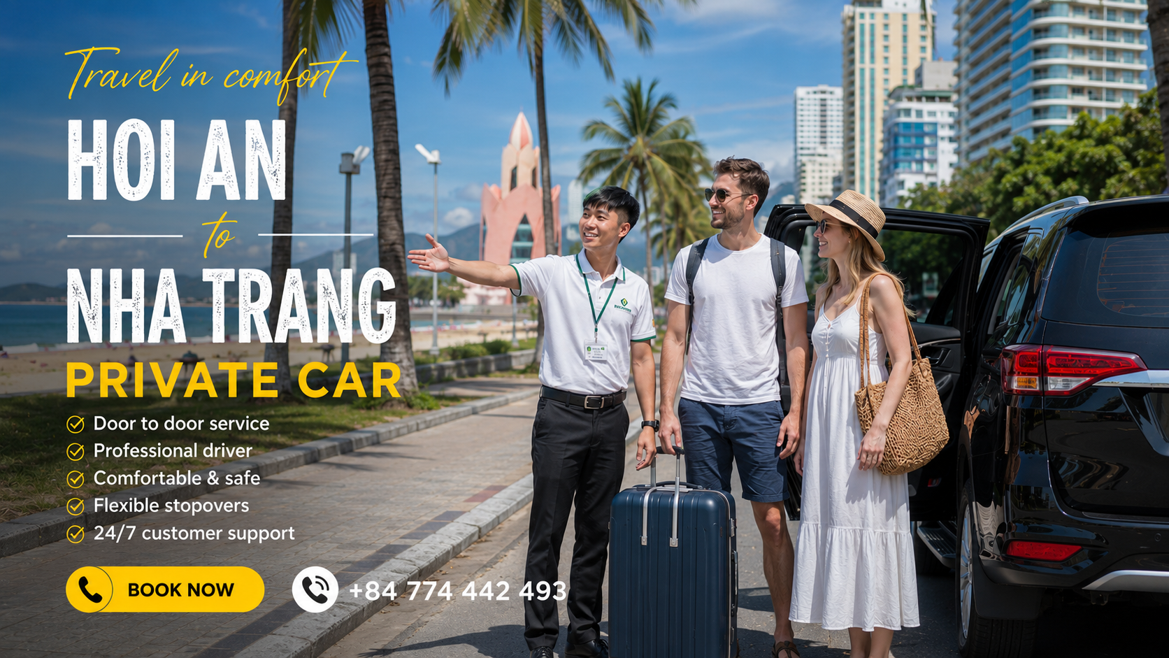 Private Car Hoi An to Nha Trang