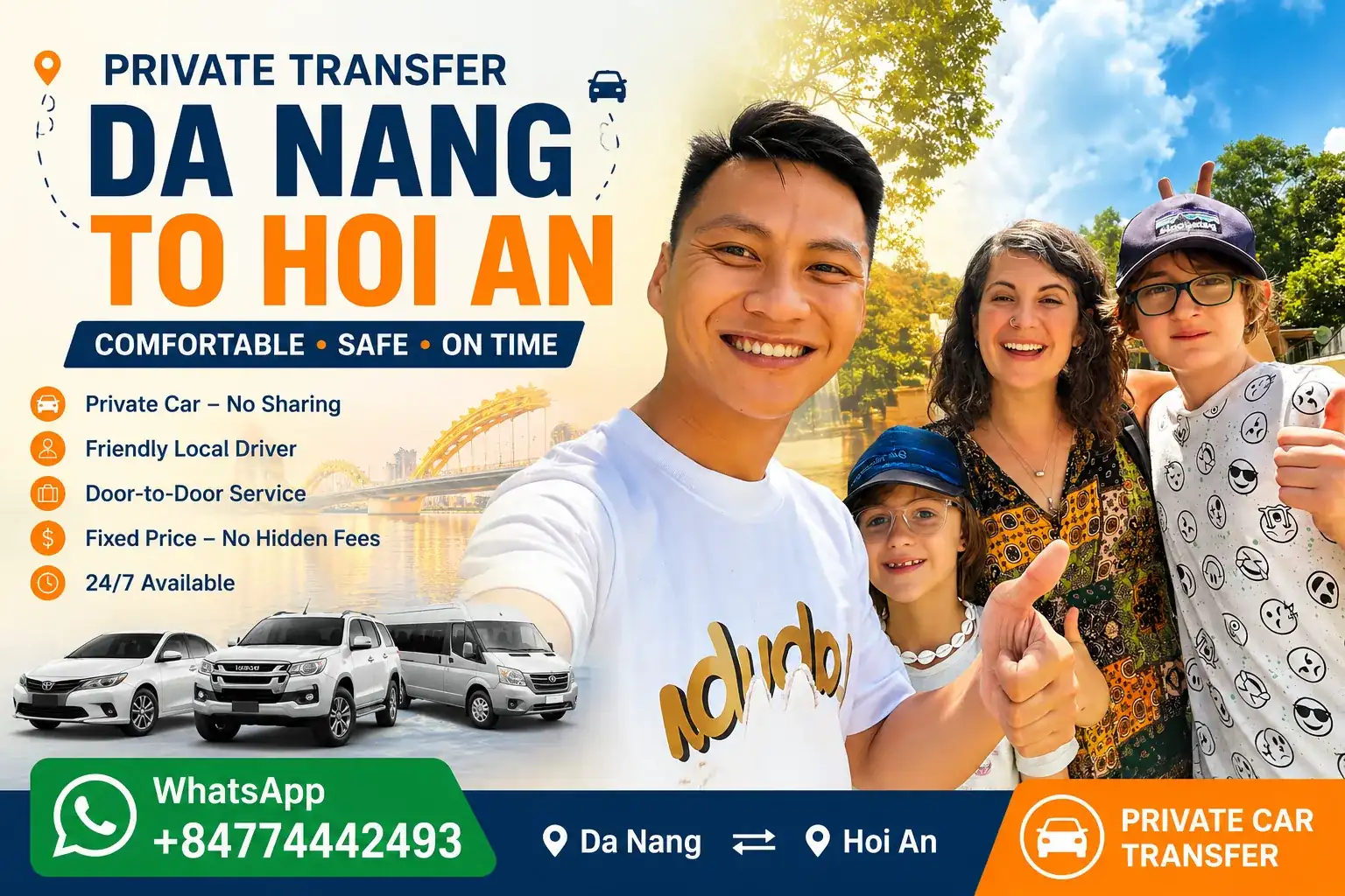 Da Nang to Hoi An Private Car