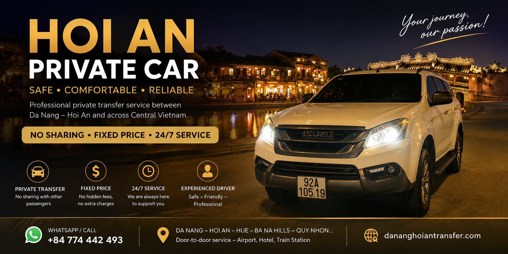 Contact Hoi An Private Car Contact Hoi An Private Car - Airport Transfer Service