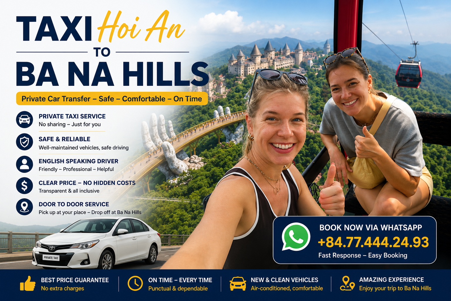 Taxi Hoi An to Ba Na Hills