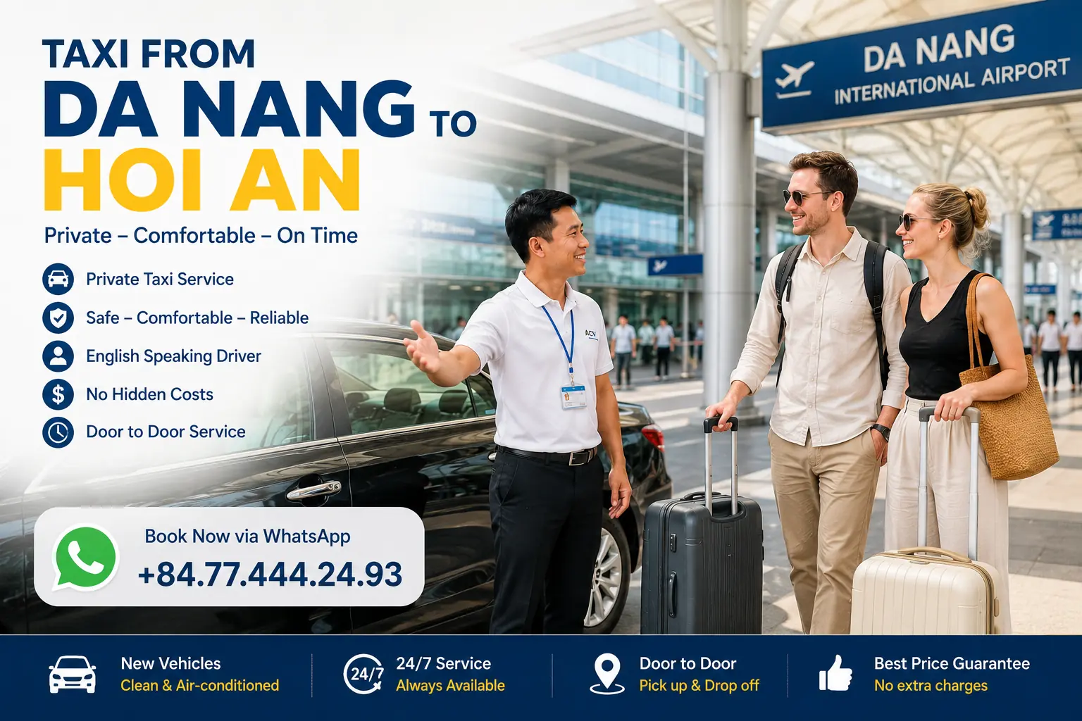 Taxi from Da Nang to Hoi An