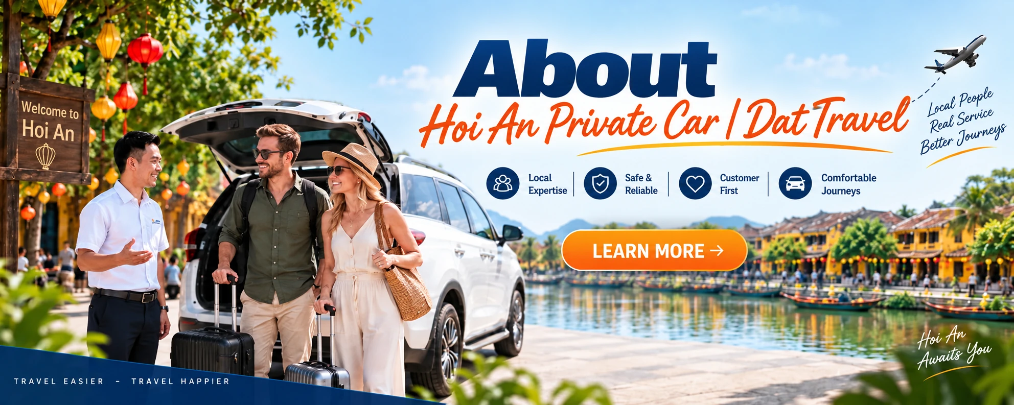 Dat Travel private car service in Hoi An
