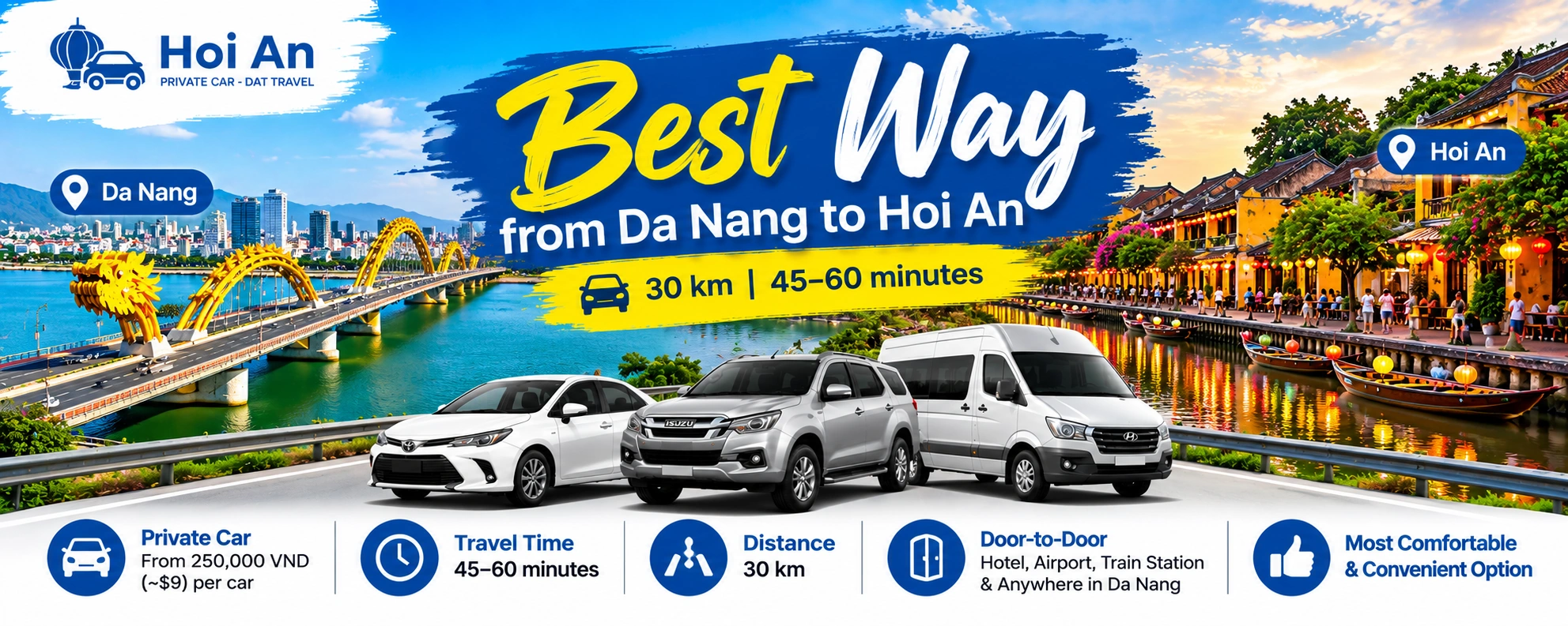 Best Way from Da Nang to Hoi An