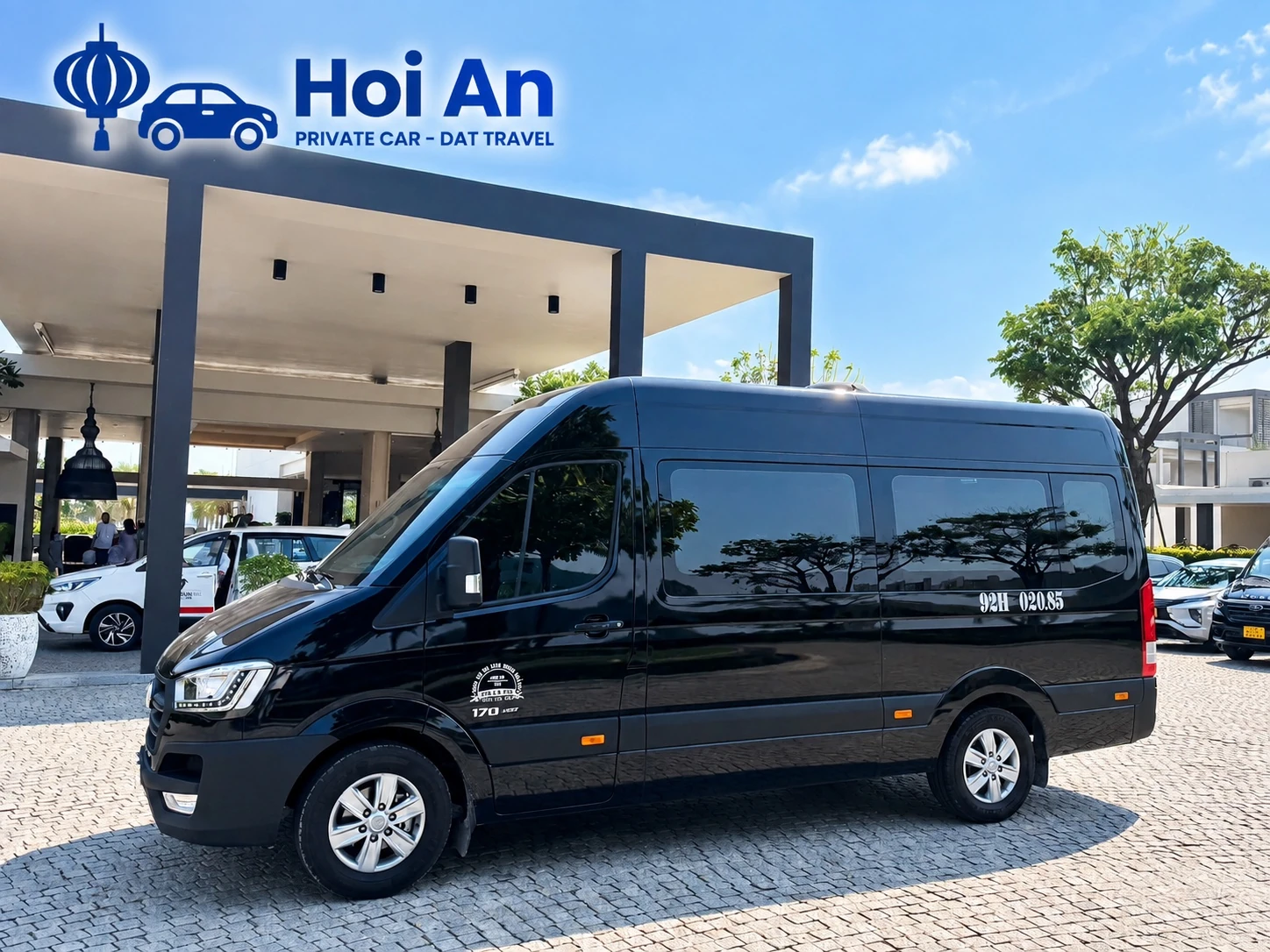 16-seat minibus for private group transfers in Hoi An