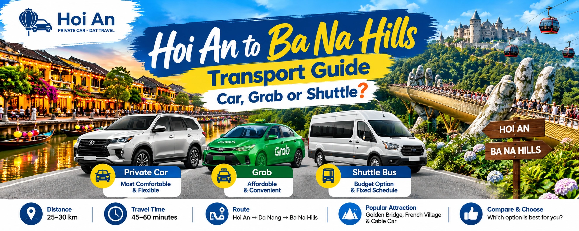 Hoi An to Ba Na Hills Transport Guide